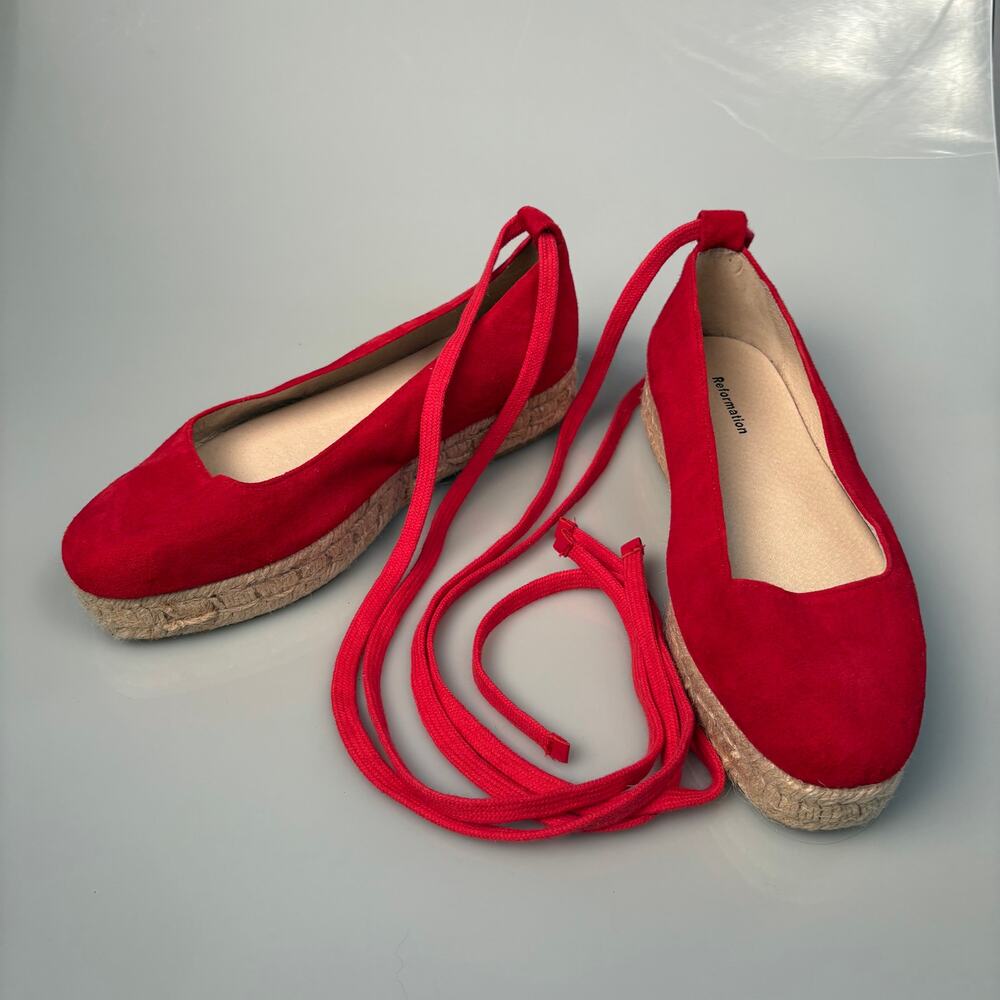 Red Reformation Joan Ballet Espadrilles